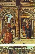 COSSA, Francesco del Annunciation and Nativity (Altarpiece of Observation) df